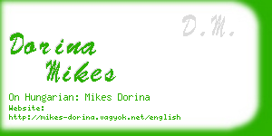 dorina mikes business card